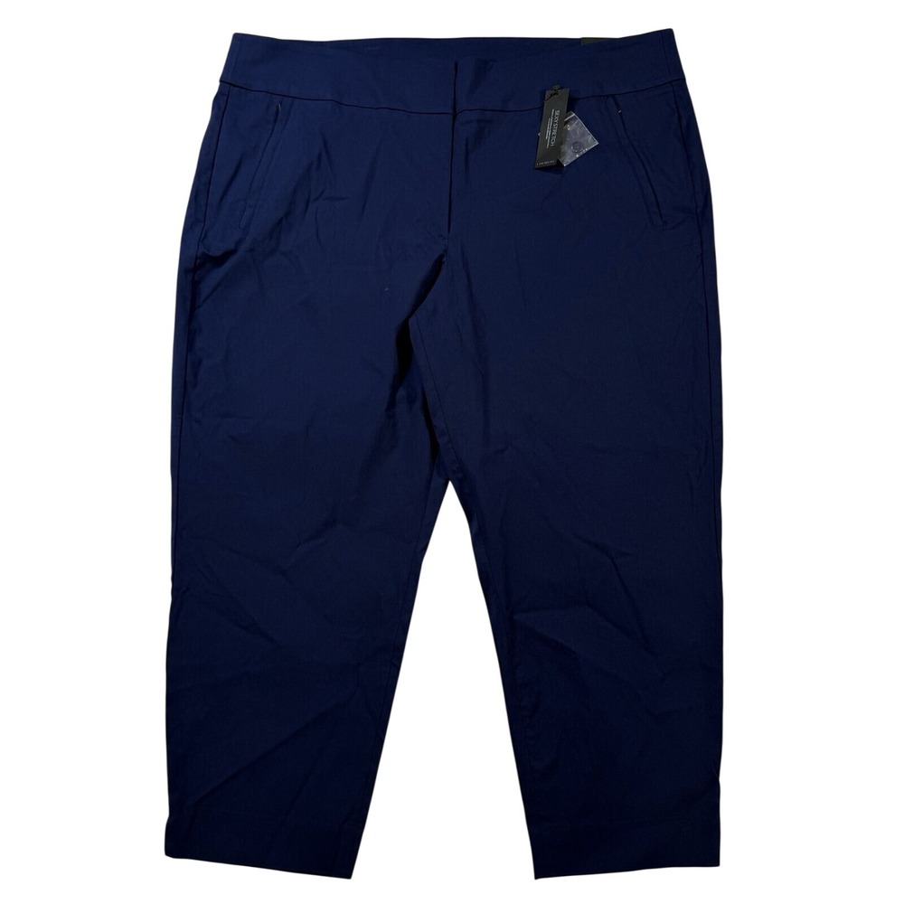 Lane Bryant The Lena Navy Blue Sexy Stretch Moderately Curvy Ankle Pants 28